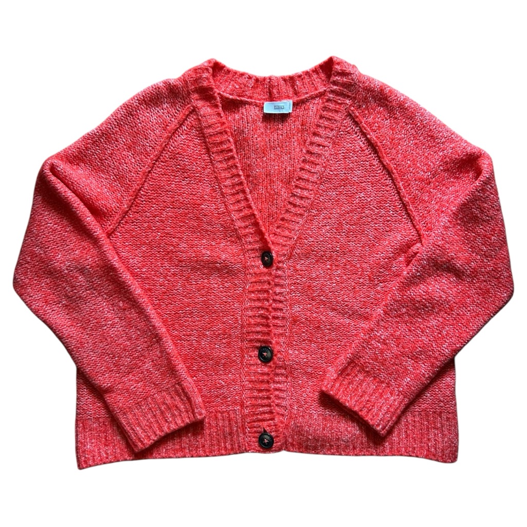 Closed Coral Speckled Cardigan Sweater